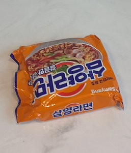 A packet of Samyang Ramen, Korea's first instant ramen since 1963